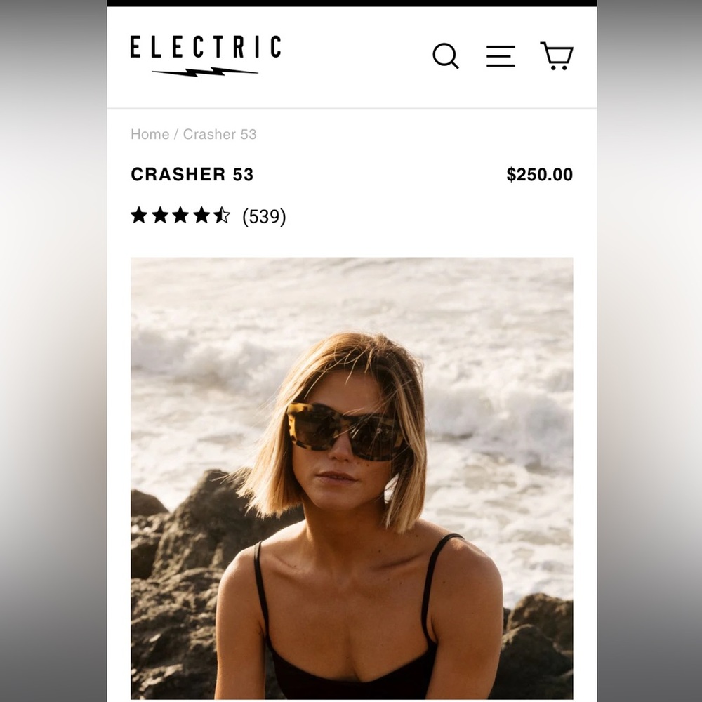 Electric Crasher Tortoise Sunglasses